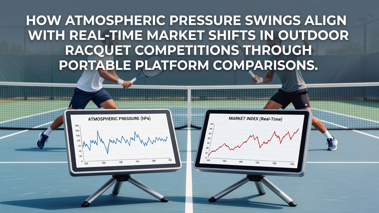 Grafik zeigt Zusammenhang zwischen Luftdruckkurven und Wettquoten bei Tennis-Events auf mobilen Displays