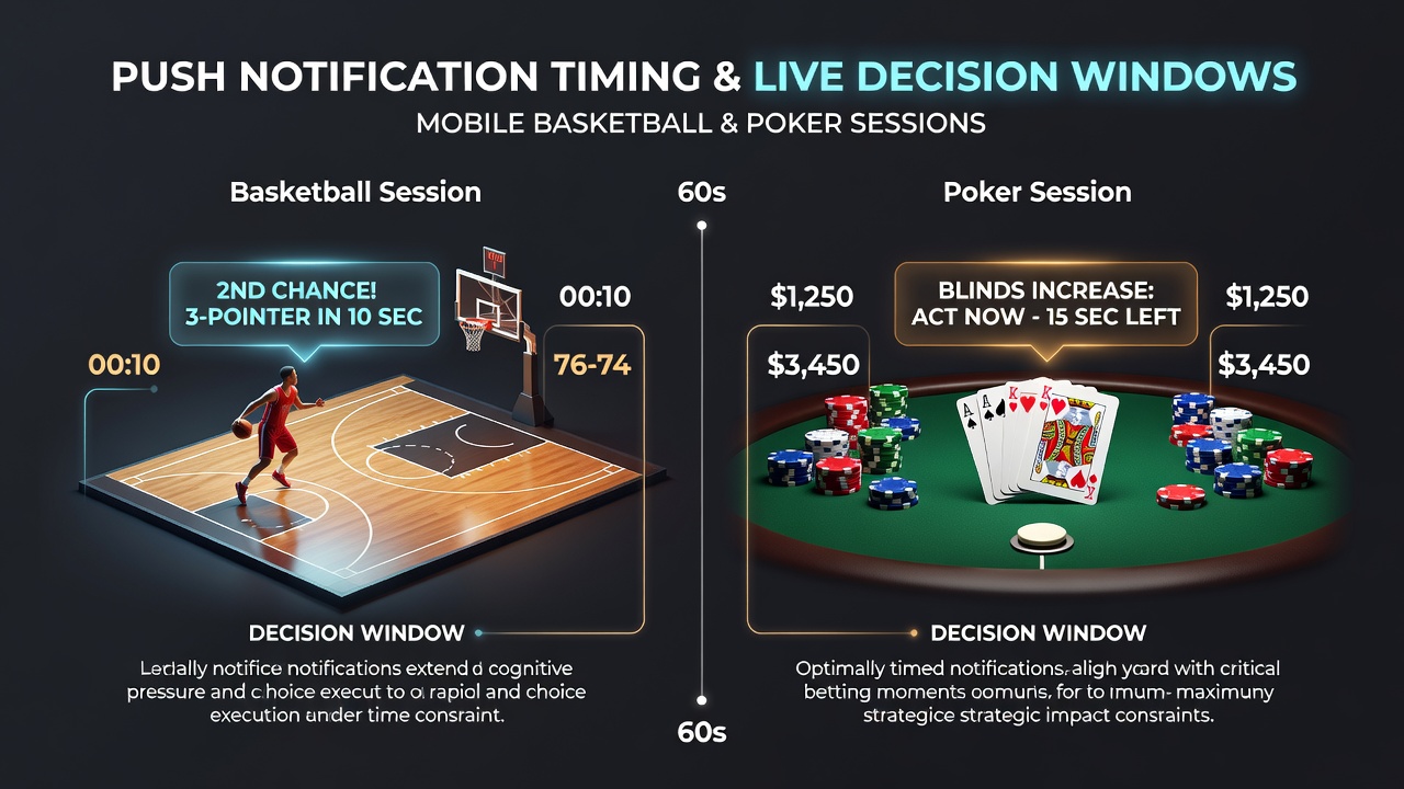 Smartphone mit Poker-App und Basketball-Live-Statistiken auf dem Display