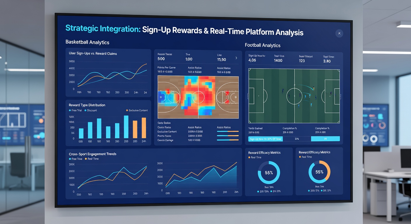 Echtzeit-Analyse-Dashboard auf einem Tablet mit Fokus auf Basketball- und Fußballstatistiken